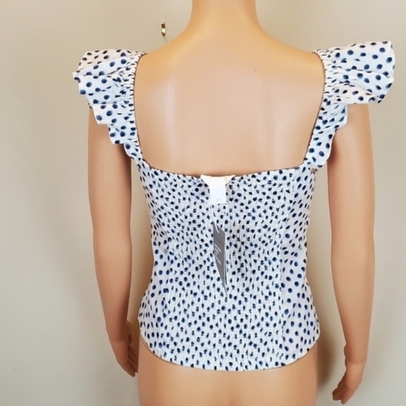 H&M polka-dot Sleeveless cropped top size XS - Picture 9 of 15